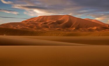 Dune nel deserto del marocco