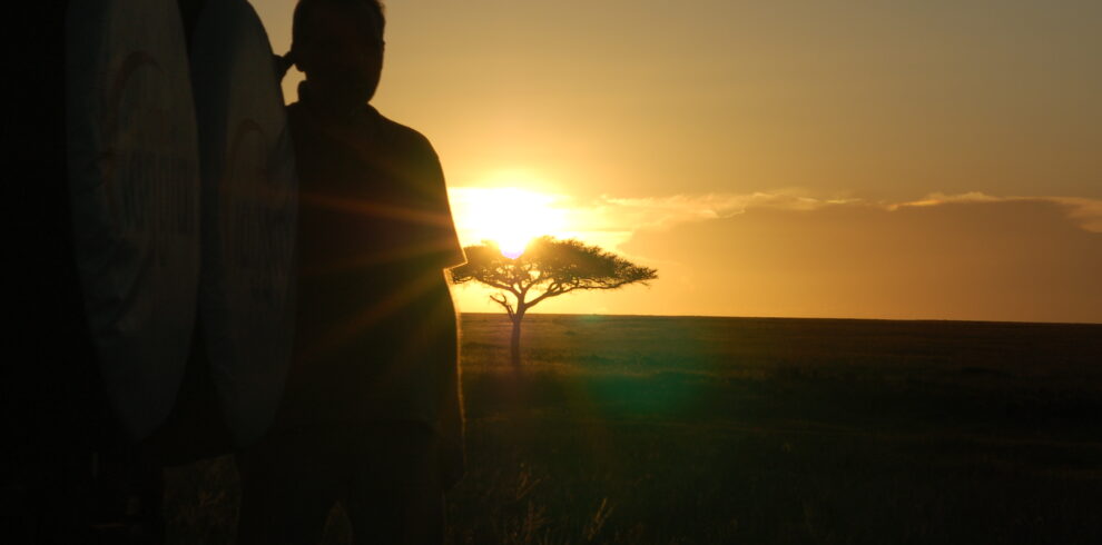 tramonto nel serengeti uno dei parchi della Tanzania